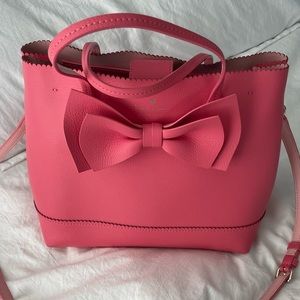 Kate Spade Crossbody or handle carry bow pink purse